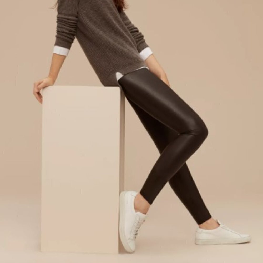 Wilfred Free | Daria Pant High-Waisted Vegan Leather Leggings